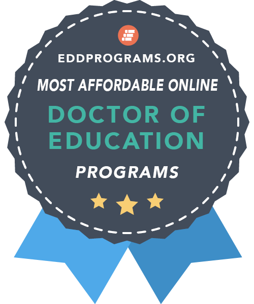 eddprograms.org badge for most affordable online program