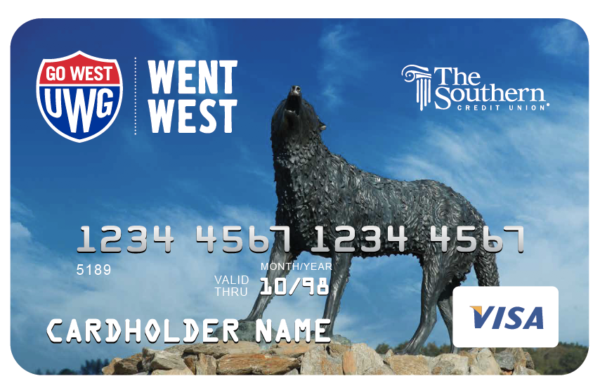 UWG Visa with Wolf