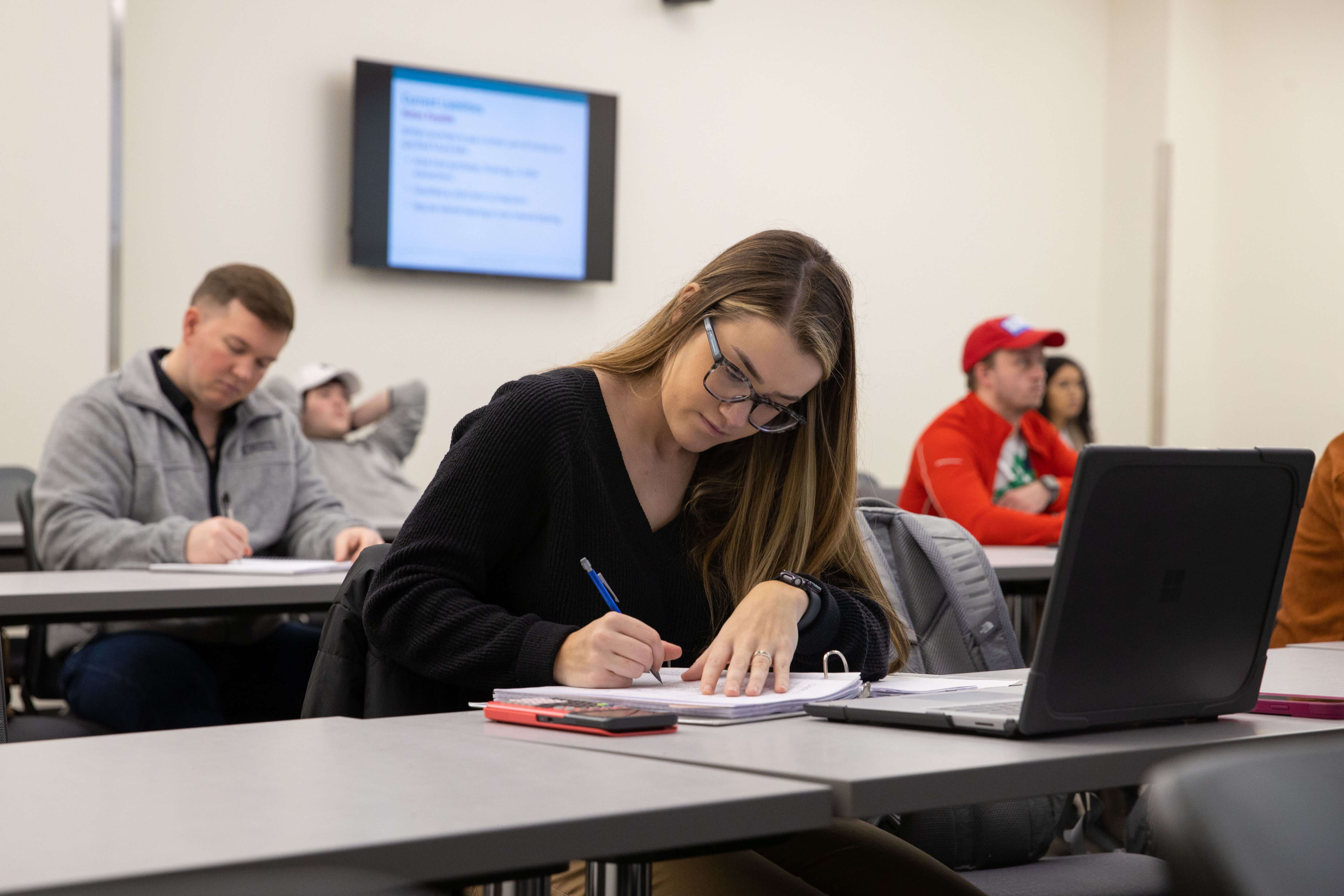 UWG Student Taking Notes