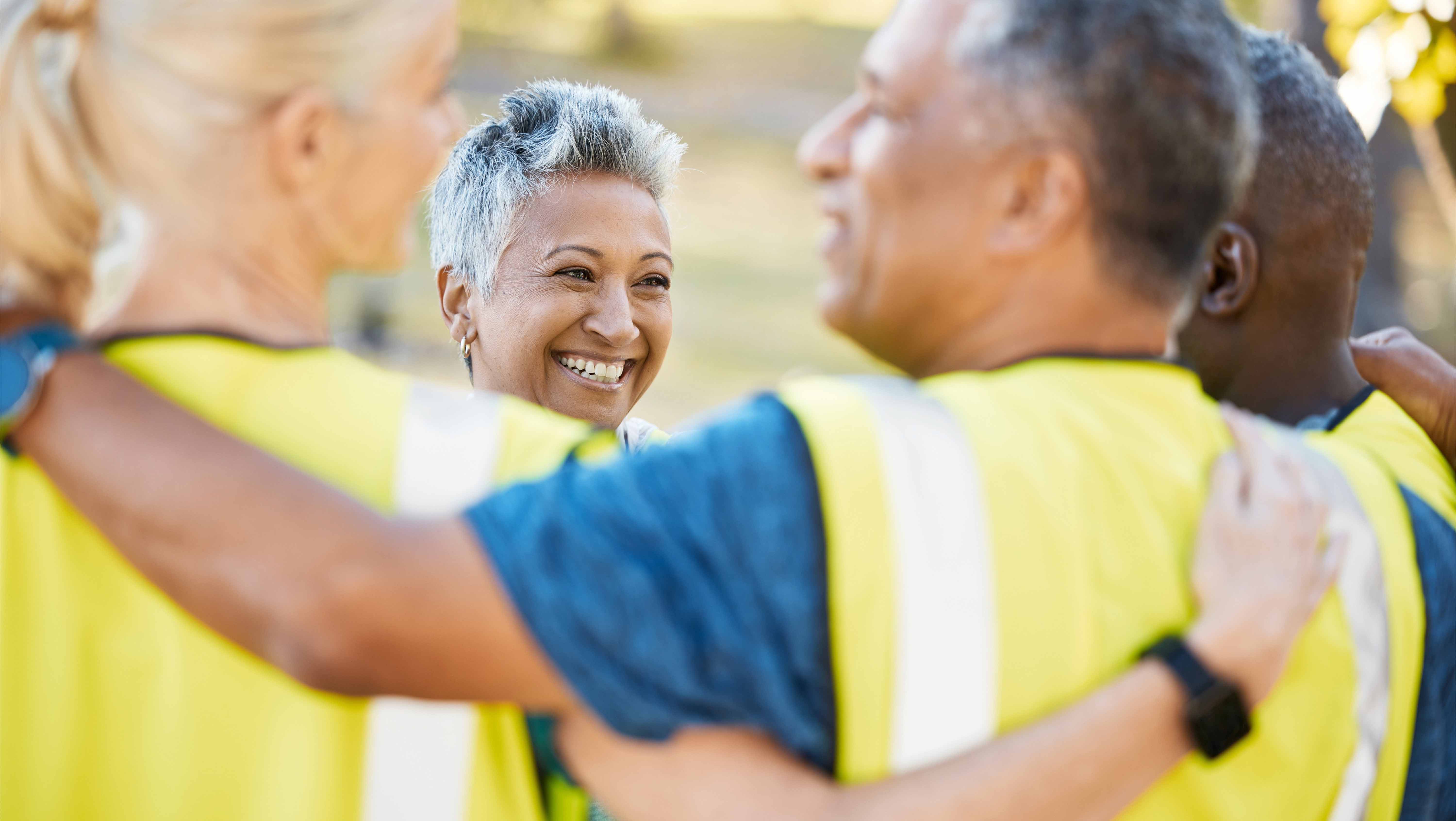 People in safety vests