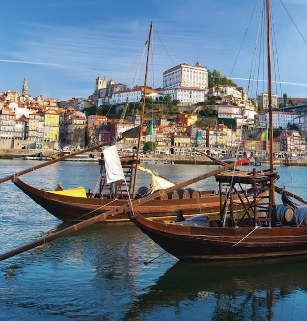 boats float on a river in Portugal