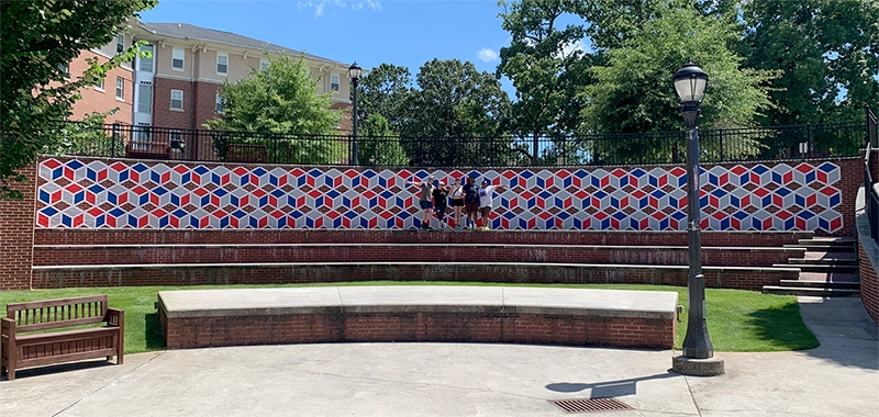 East Commons mural at UWG