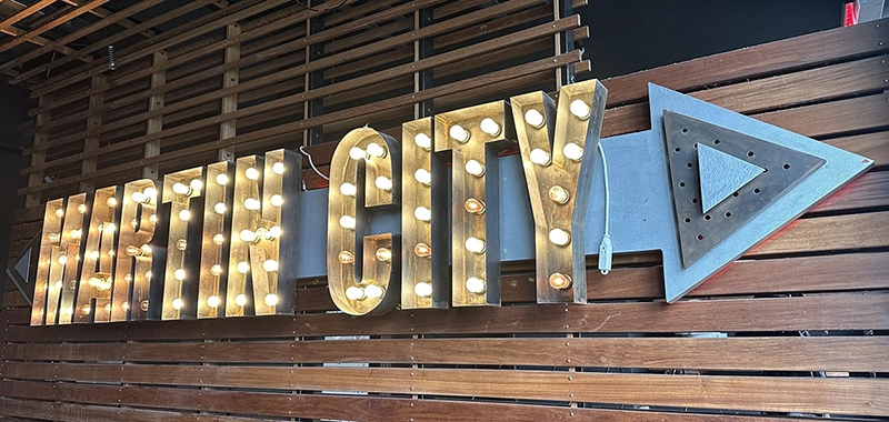 Steel Signage: Martin City Brewing Company