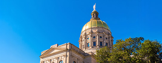 Georgia state capitol dome, exterior