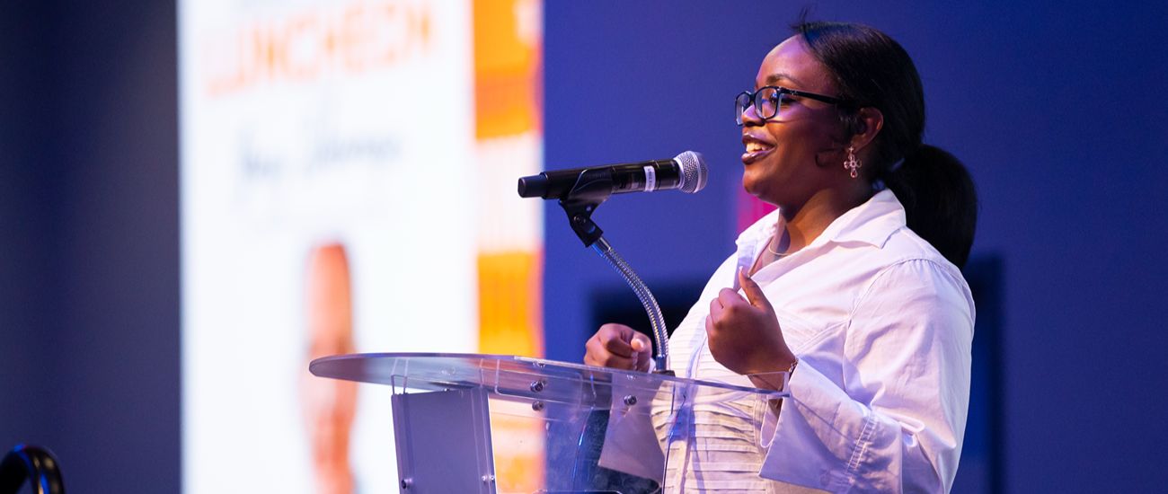 Instructor addressing audience