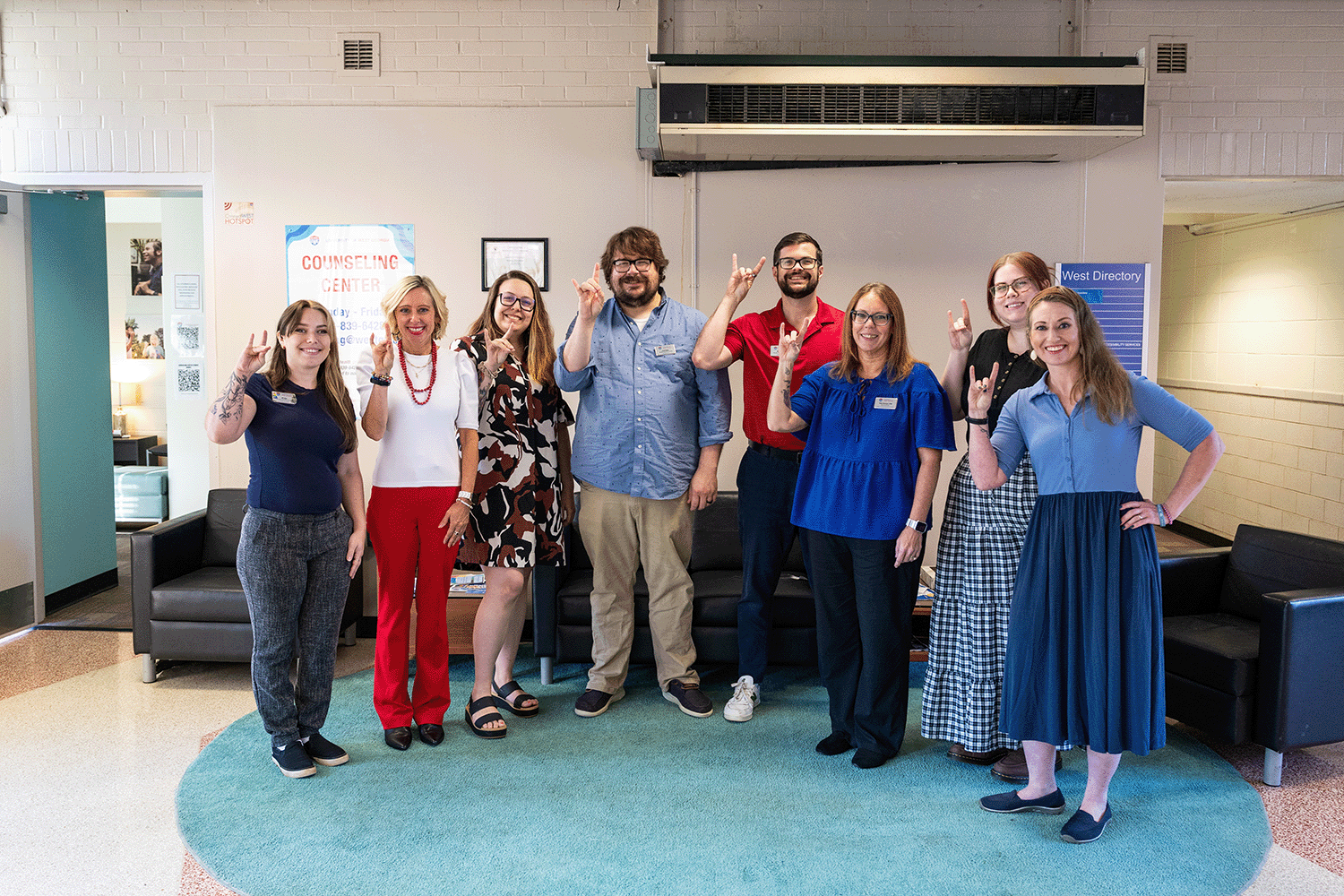 Counseling and Psychological Services Group Picture of All Counselors and Staff