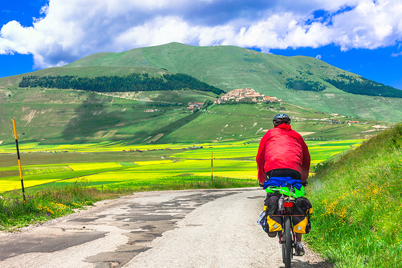 biking in Castelucco