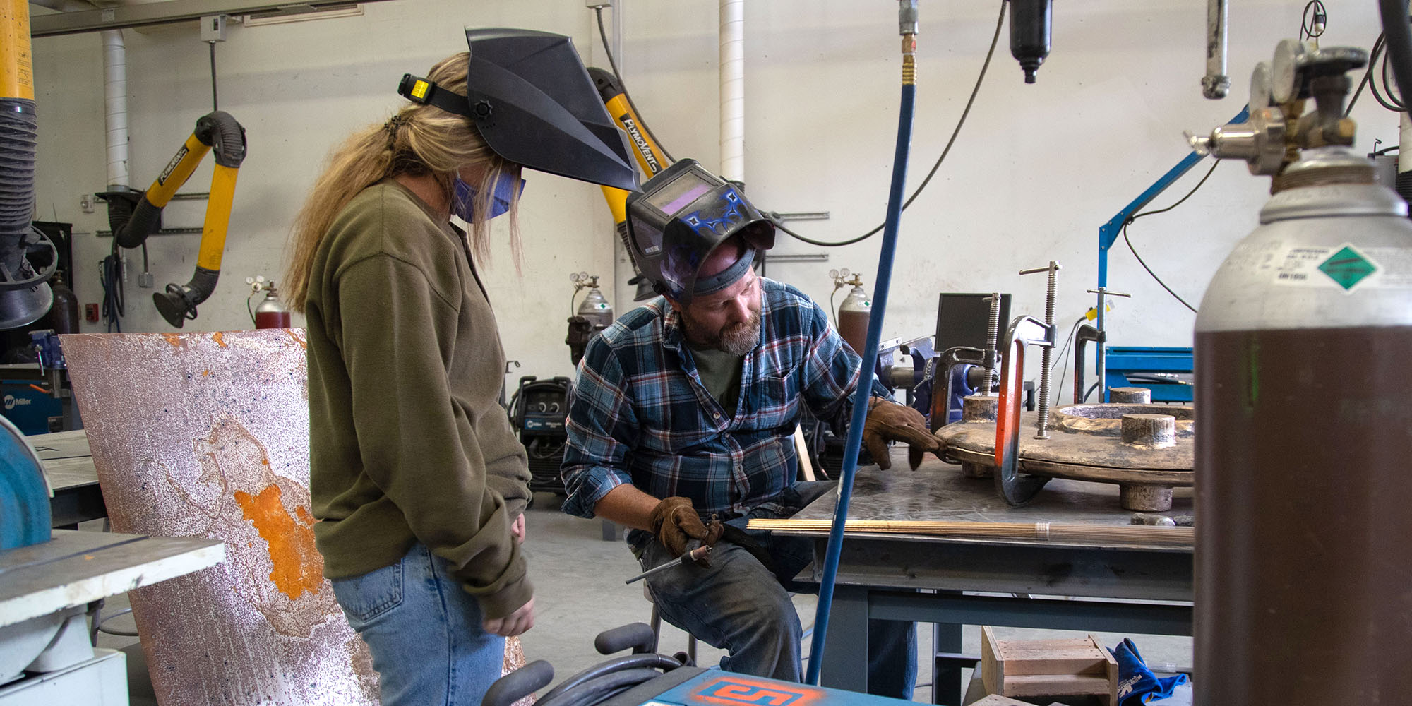 sculpture studio on campus