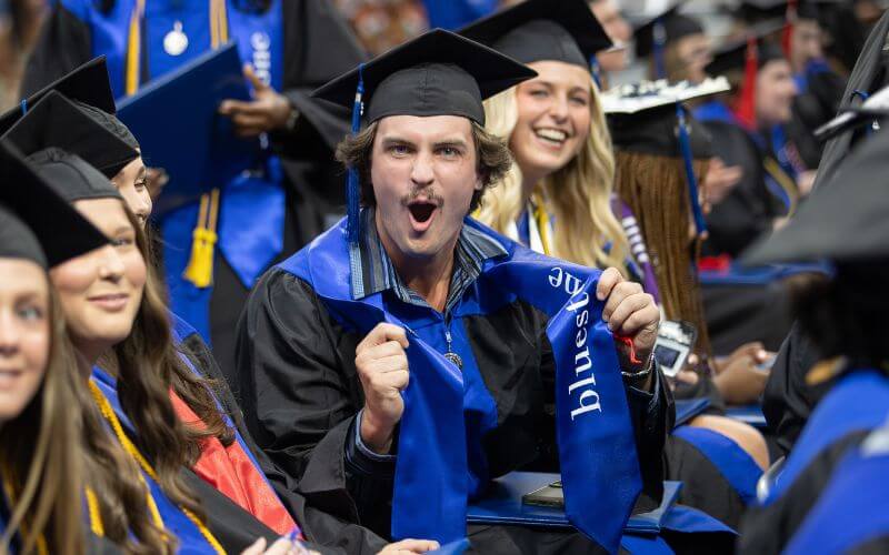 UWG graduate celebrates at Spring Commencement