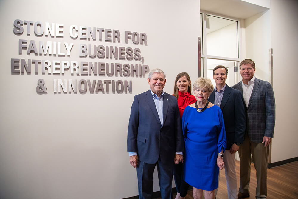 Bob Stone, founder of SMI; Karen Middlebrooks, chief administrative officer; Tish Stone, Bob's wife; Todd Middlebrooks, Karen's husband; and Bill Stone, president of SMI