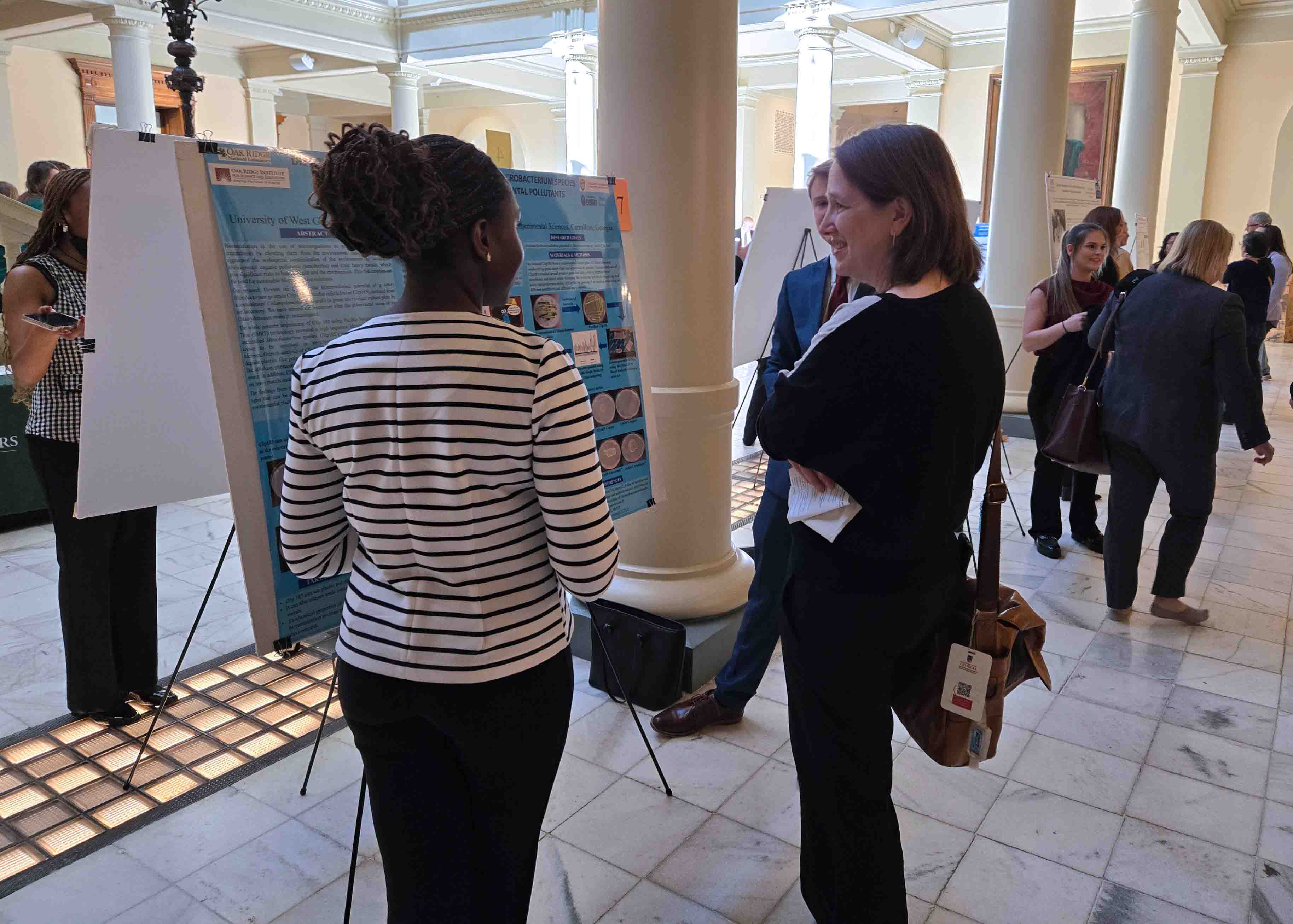 Delight Okere and Logan Chastain