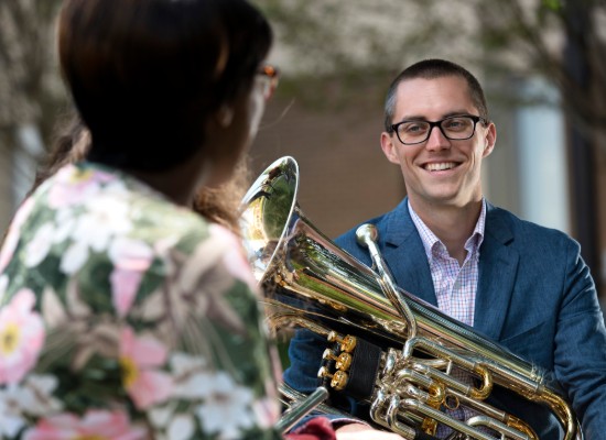 musician with instrument