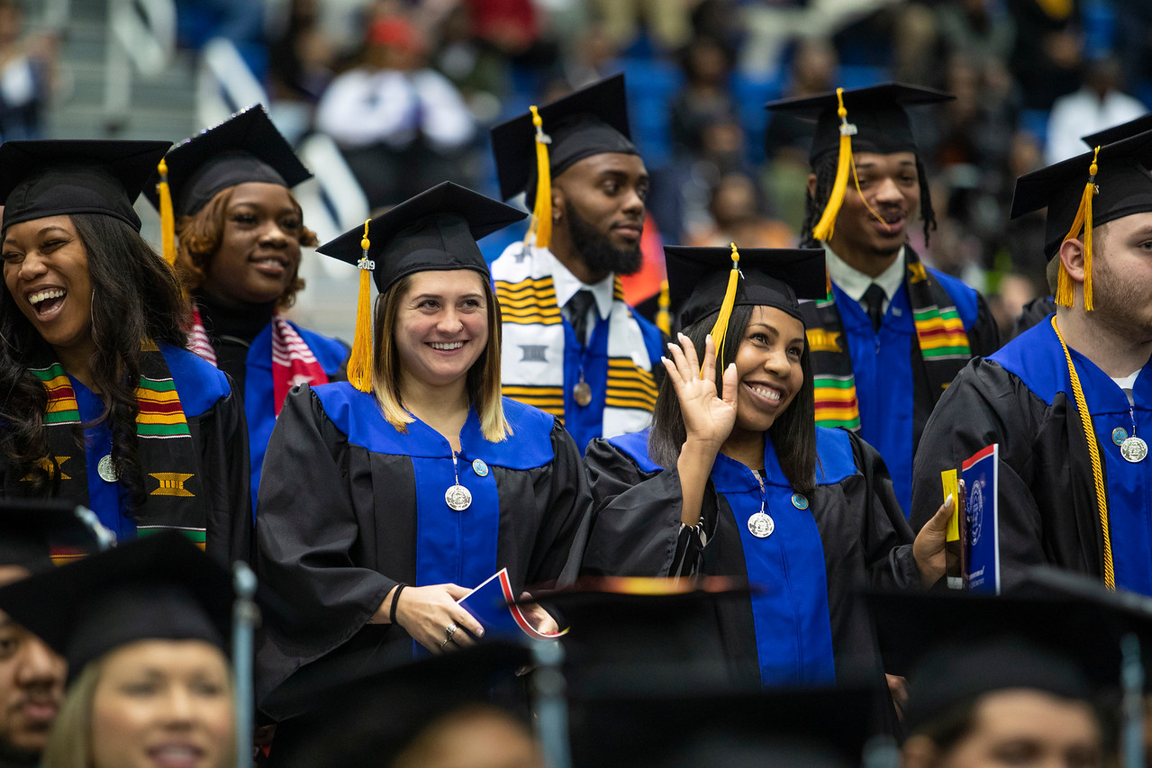 UWG students graduating. 