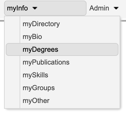 mydegrees tab