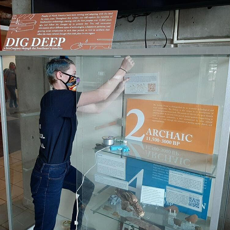 installing exhibit