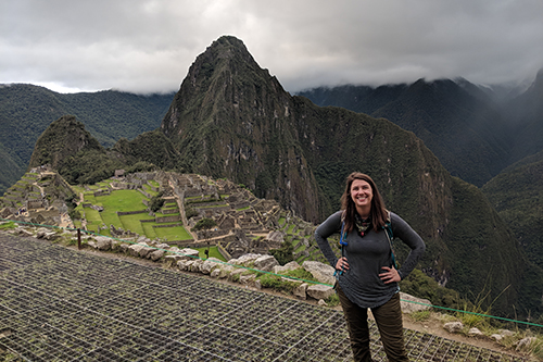 Taylor Enfinger in Machu Picchu