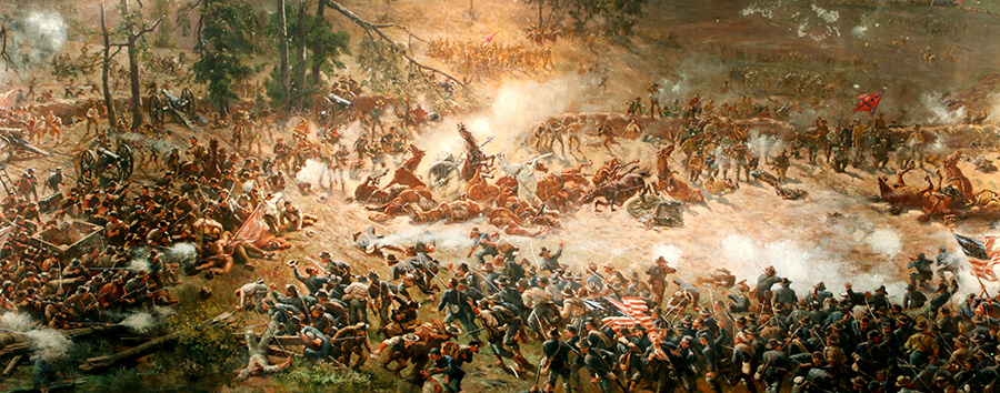 Photo of the Battle of Atlanta Cyclorama painting