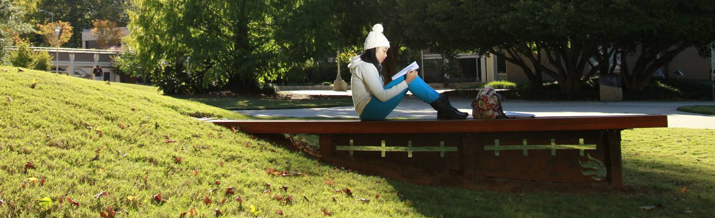 Students on bench